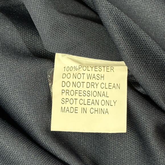 Ieena Mac Duggal Blue Faux Wrap V Neck Cap Sleeve Beaded Gown Size 14 Read - Picture 10 of 14